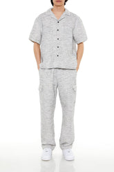 Striped Slim-Fit Cargo Pants