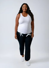 Plus Size Bow-Accent Flared Leggings
