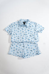 Kids Floral Short-Sleeve Shirt & Shorts Set