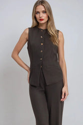 Knit Vest & Pant Set