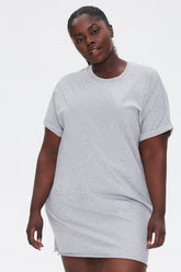 Plus Size Cuffed T-Shirt Dress