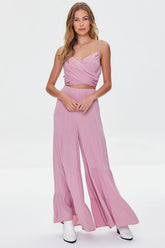 Crisscross Cami & Palazzo Pants Set