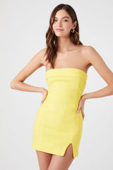 Foldover Tube Mini Dress