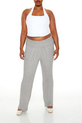 Plus Size Sweater-Knit Pants