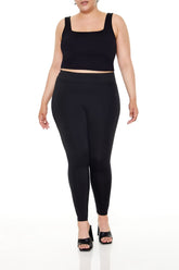 Plus Size Foldover Leggings