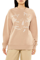 Christmas Doodle Fleece Pullover