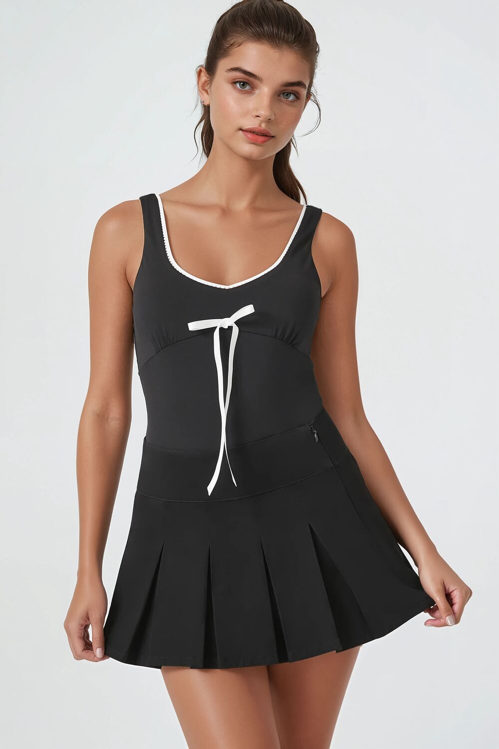 Bow Ricrac-Trim Bodysuit
