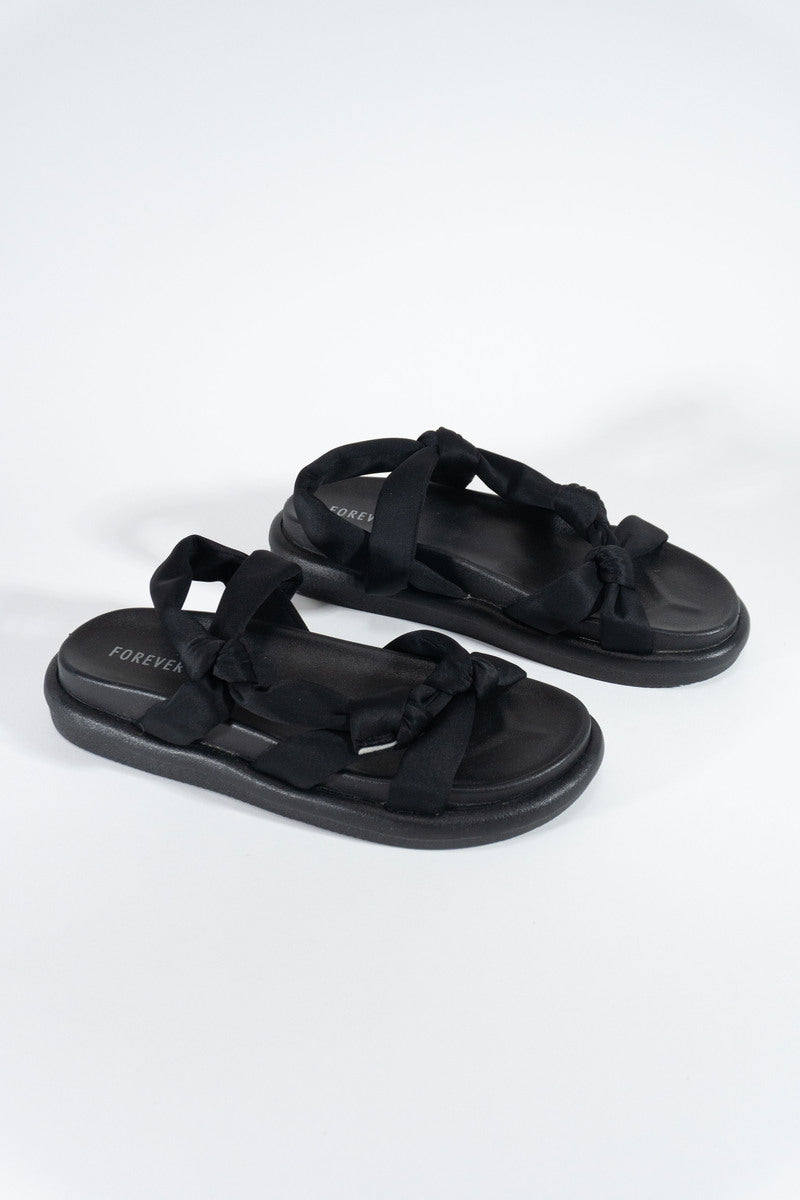 Knotted Platform Sandals