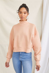 Fleece Drop-Sleeve Pullover