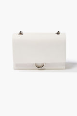 Faux Leather Chain Crossbody Bag