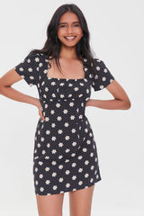 Floral Print Mini Dress