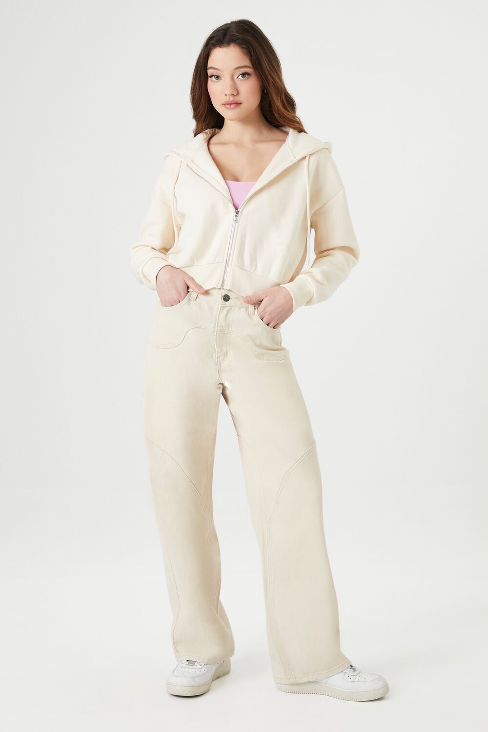 Basic Fleece Zip-Up Hoodie