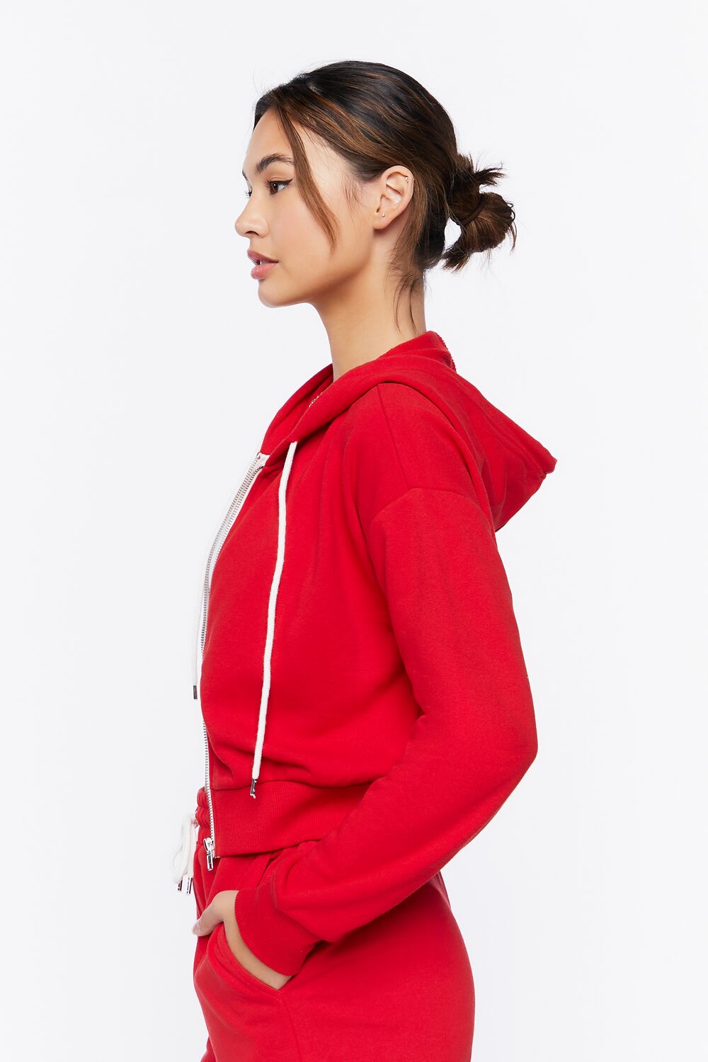 Basic Fleece Zip-Up Hoodie
