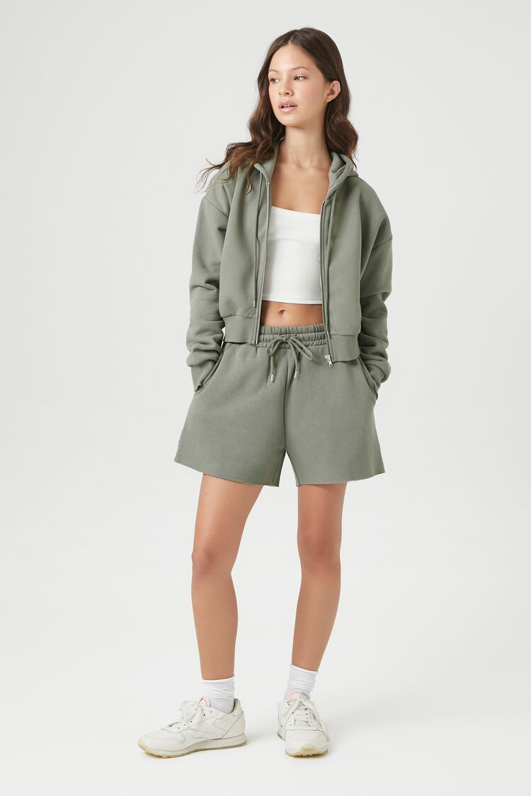 Basic Fleece Zip-Up Hoodie