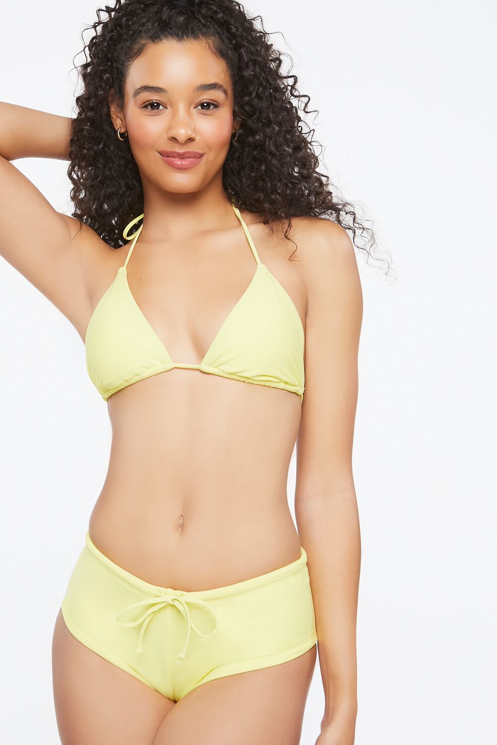 Drawstring Boyshort Bikini Bottoms