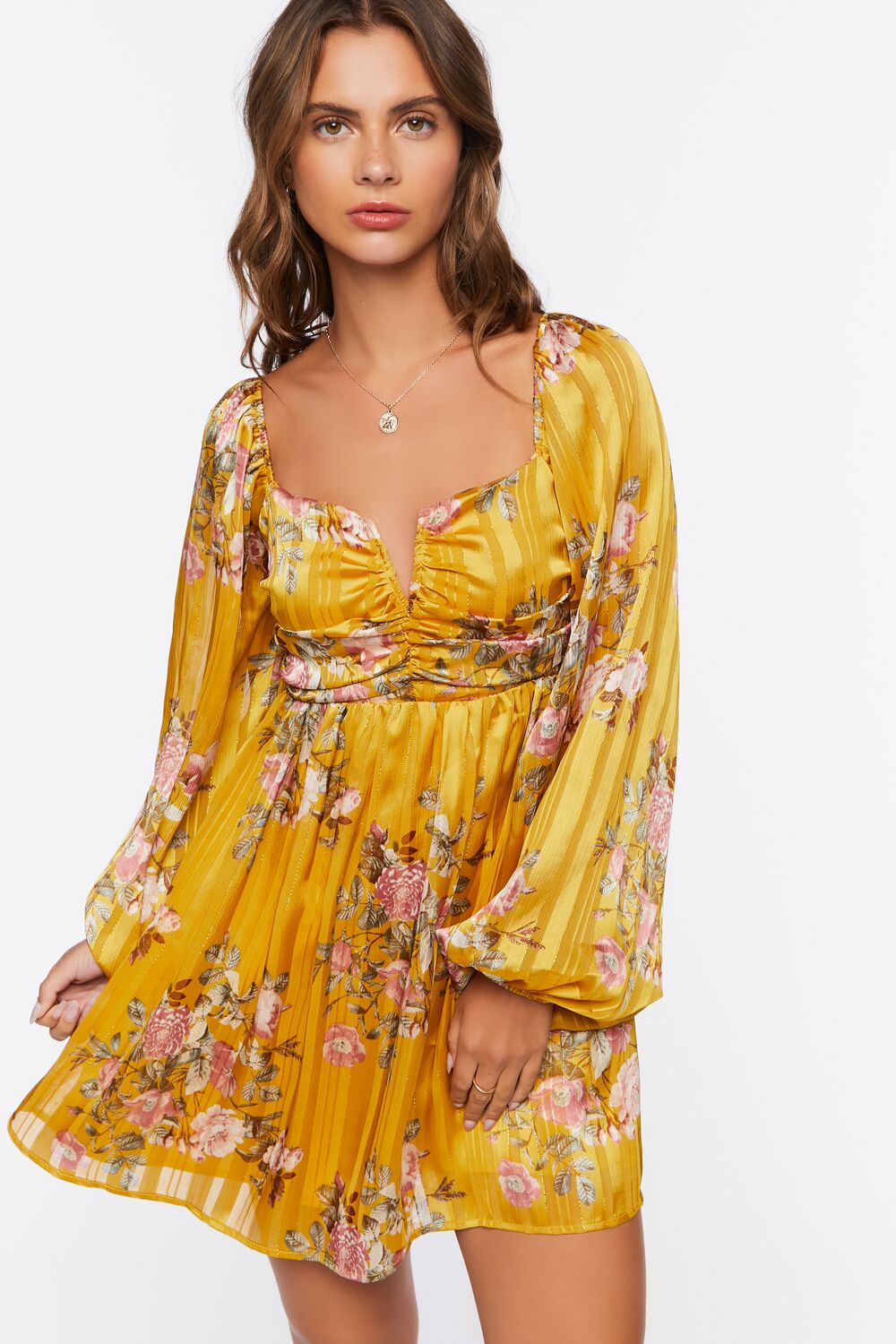 Floral Print Mini Dress