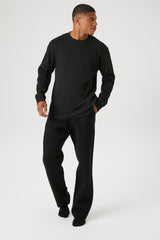 Wide-Leg Pajama Pants