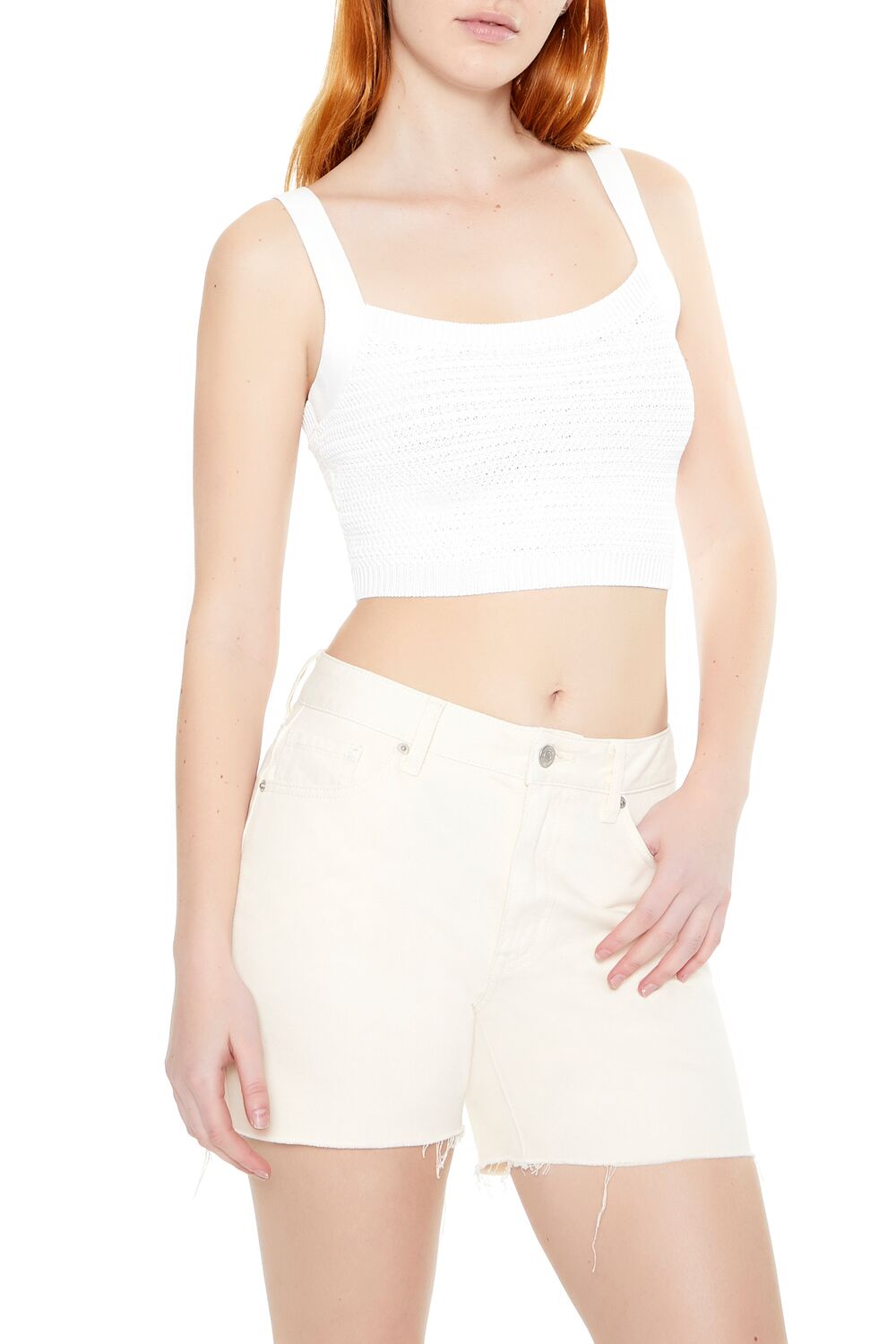 Sweater-Knit Crop Top