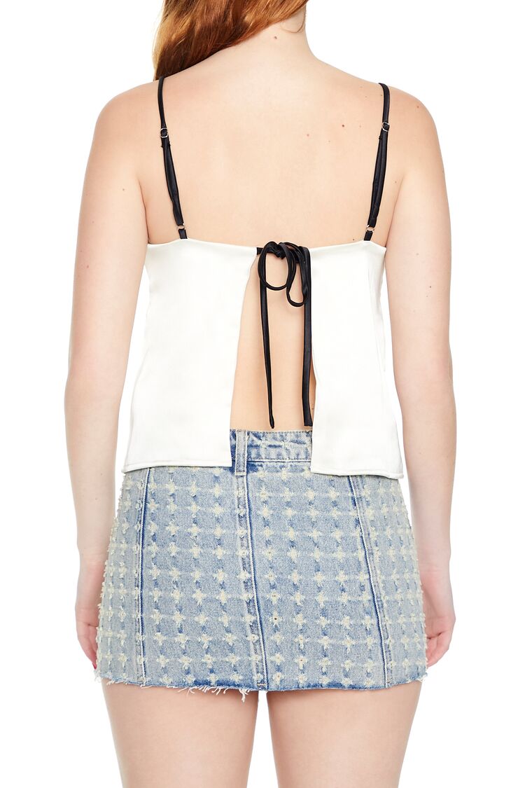 Satin Tie-Back Bow Cami