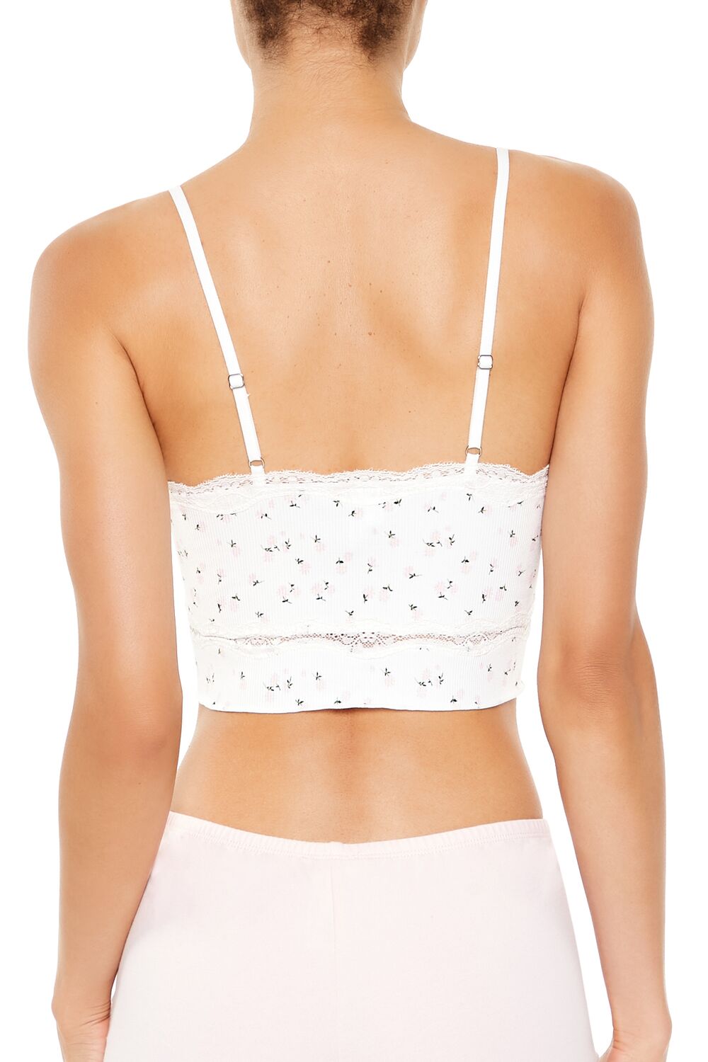 Seamless Floral Longline Bralette