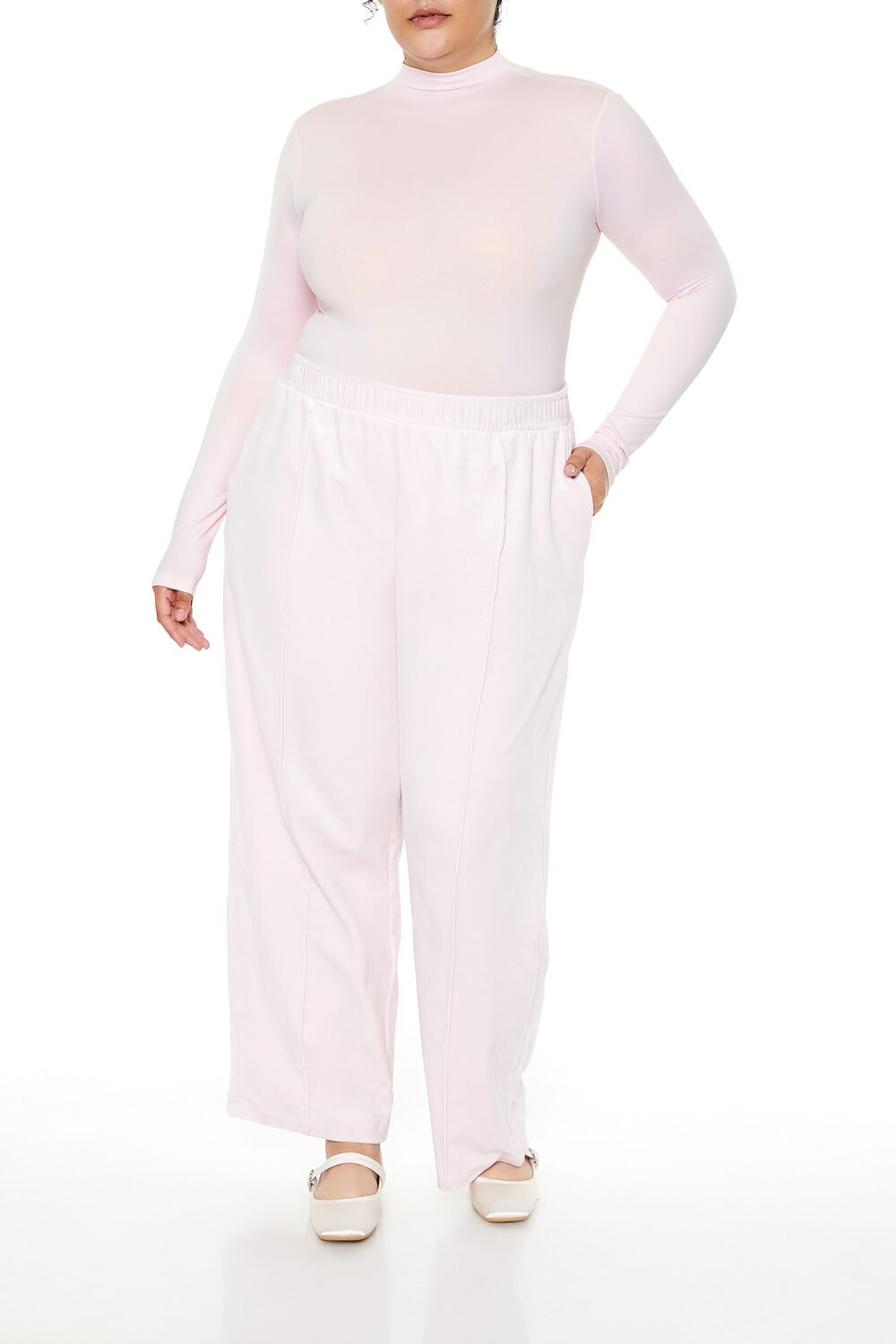 Plus Size Seamless Mock Neck Bodysuit