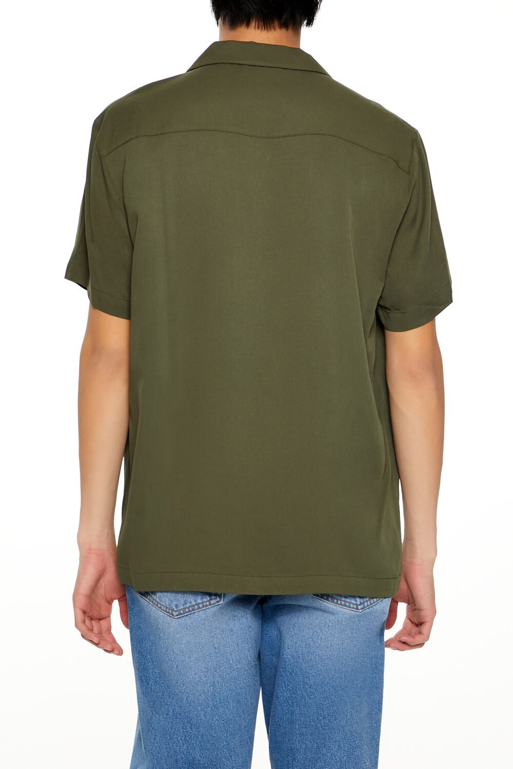 Rayon Cuban-Collar Shirt