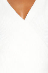 Drop-Sleeve Wrap Sweater